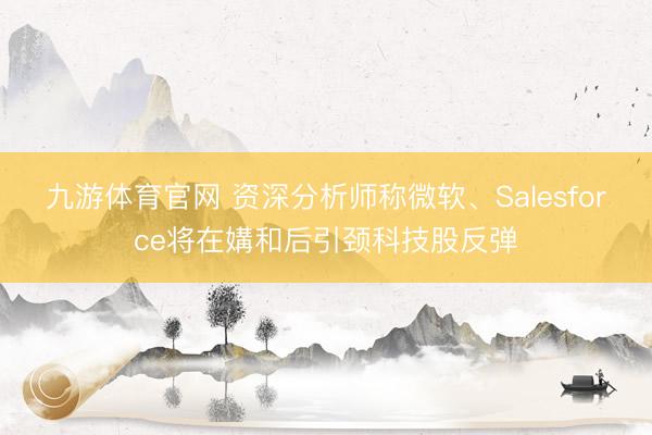九游体育官网 资深分析师称微软、Salesforce将在媾和后引颈科技股反弹