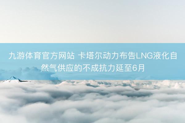 九游体育官方网站 卡塔尔动力布告LNG液化自然气供应的不成抗力延至6月