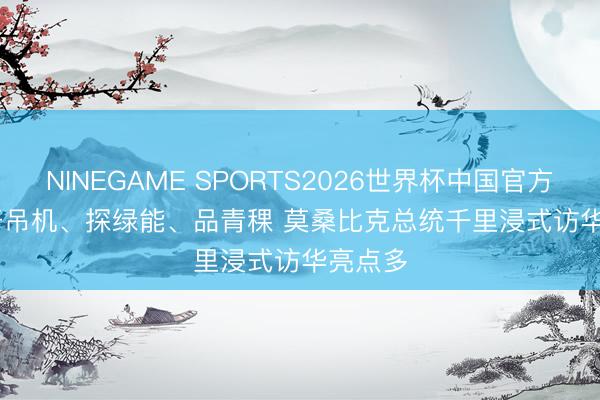 NINEGAME SPORTS2026世界杯中国官方网站 开吊机、探绿能、品青稞 莫桑比克总统千里浸式访华亮点多