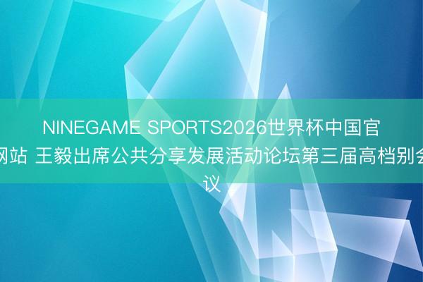 NINEGAME SPORTS2026世界杯中国官方网站 王毅出席公共分享发展活动论坛第三届高档别会议