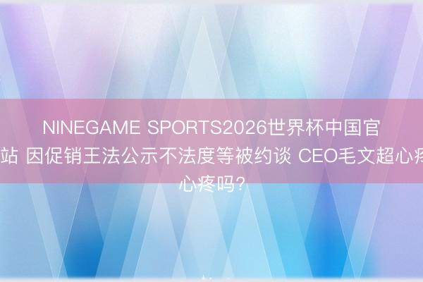 NINEGAME SPORTS2026世界杯中国官方网站 因促销王法公示不法度等被约谈 CEO毛文超心疼吗?